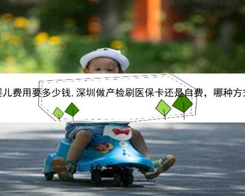 深圳试管婴儿费用要多少钱,深圳做产检刷医保卡还是自费，哪种方式更划算？
